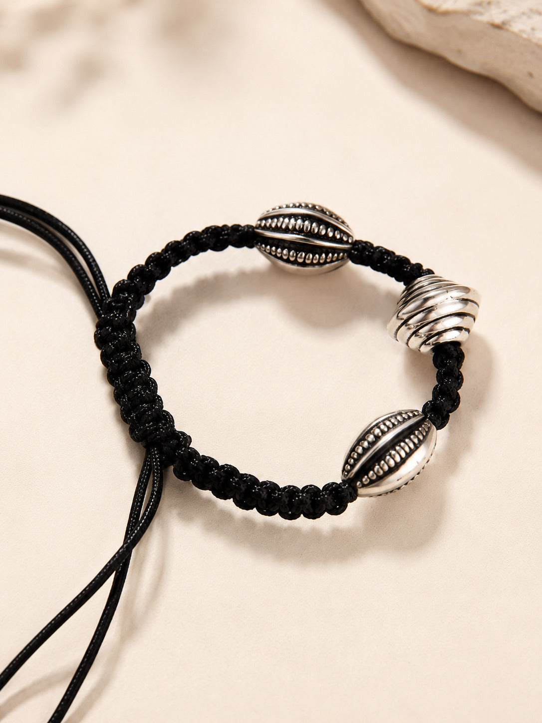 Silver-Plated Thread Anklet