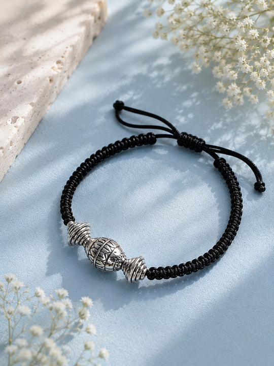 Silver-Plated Thread Anklet