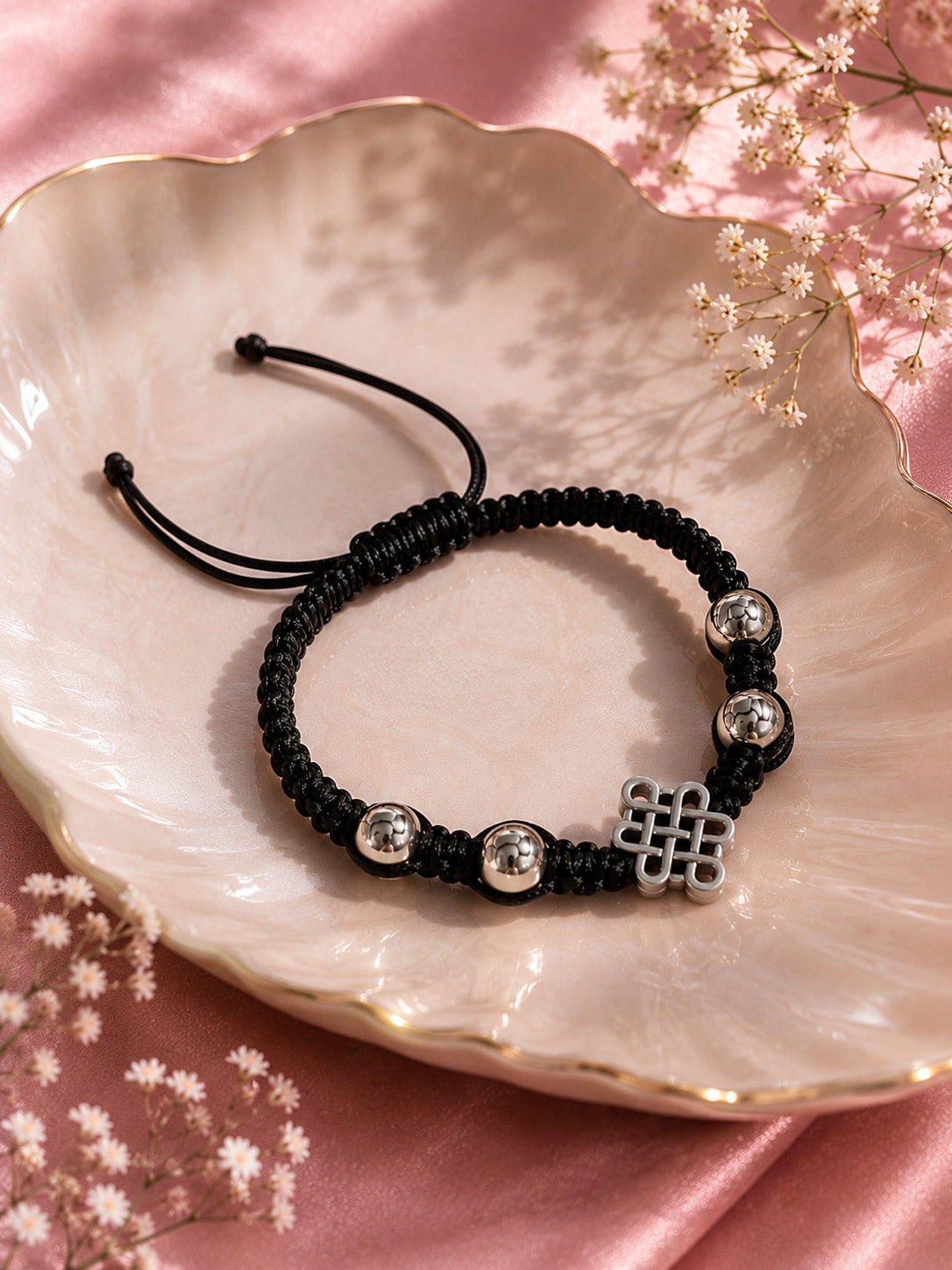 Silver-Plated Thread Anklet