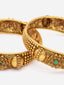 Panash Set Of 2 24CT Gold Plated Handcrafted Antique Bangles