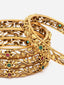 PANASH- Set Of 4 24 CT Gold-Plated Handcrafted Antique Bangles