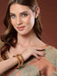 Set Of 2 24 CT Gold-Plated Antique Bangles