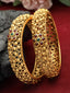 Set Of 2 24 CT Gold-Plated Antique Bangles