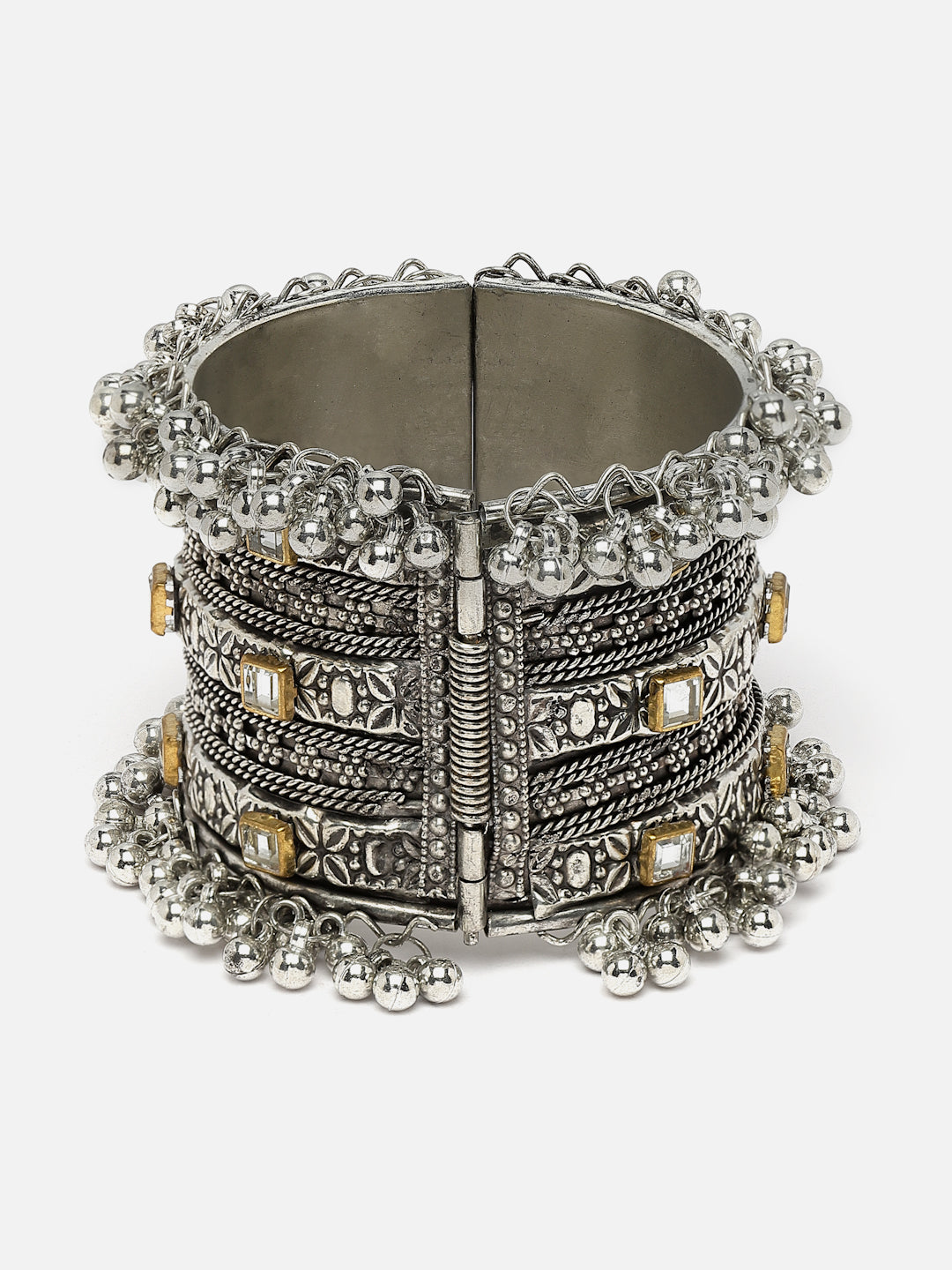 Oxidised Silver-Plated Bangle-Style Bracelet