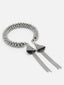 Silver Silver-Plated Cuff Bracelet
