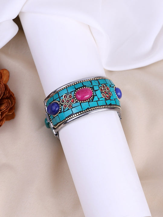Silver-Plated Kada Bracelet