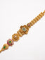 Gold-Plated Stones Studded Wraparound Bracelet