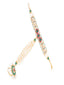 Gold-Plated Stones Studded & Beaded Hathphool Ring Bracelet