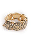 Gold-Plated Bangle-Style Bracelet