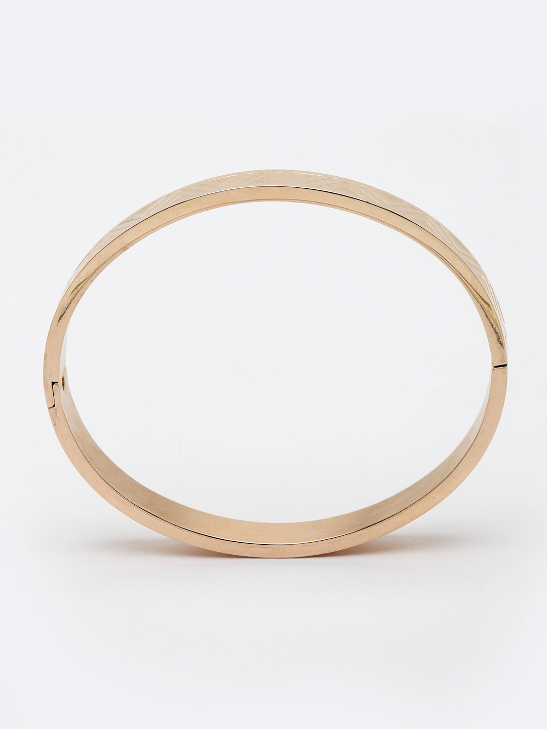 Women Gold-Toned Handcrafted Gold-Plated Bangle-Style Bracelet