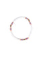Women Set of 5 Gold-Plated & Red Charm Bracelets