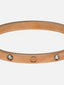 Rose Gold-Plated Stone-Studded Bangle-Style Bracelet