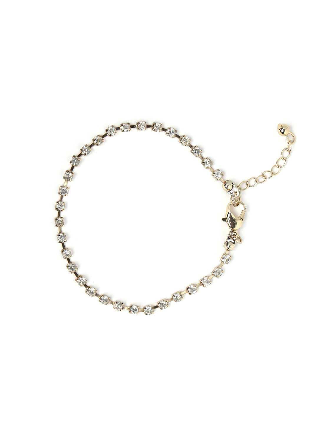 Women Set Of 6 Gold-Plated & Pink Handcrafted Charm Bracelets