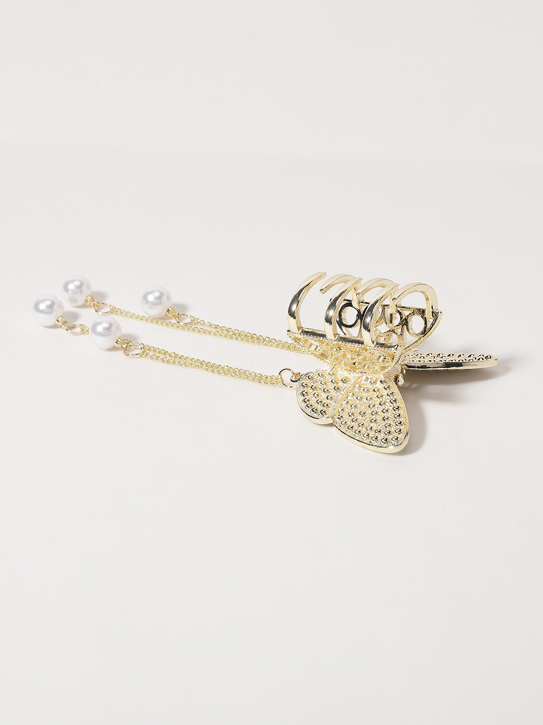 Embellished CZ Studded Butterfly Shaped Claw Clip