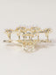 Gold Plated Stone & Pearls Studded Claw Clip