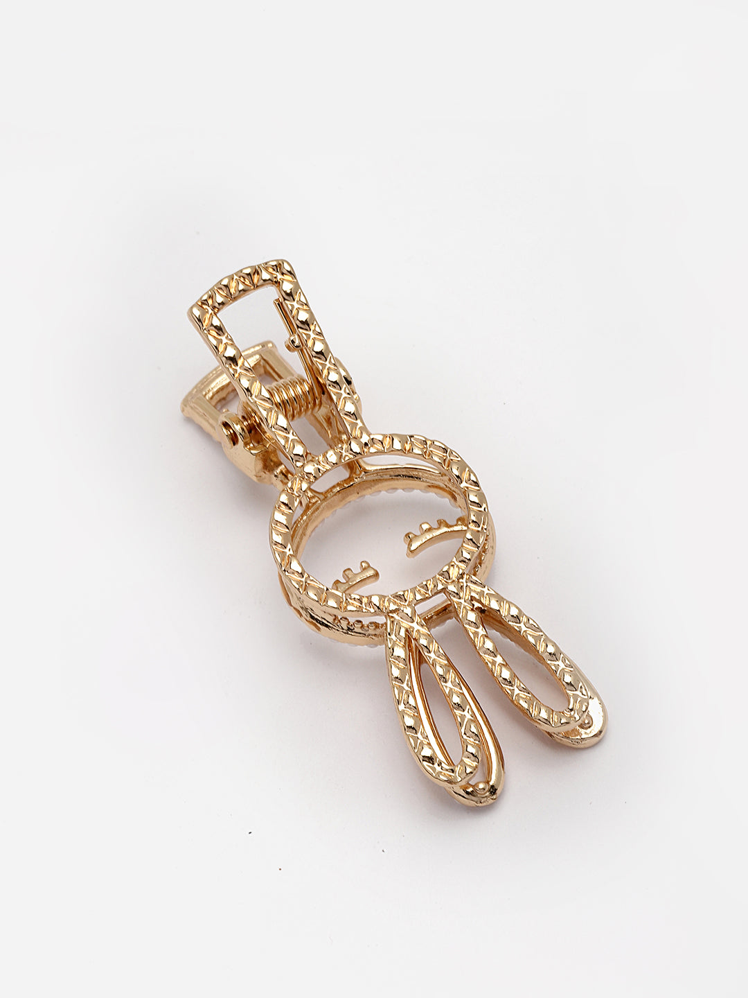 Girls Gold-Plated Embellished Alligator Hair Clip