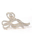 Gold-Plated Embellished Cubic Zirconia-Studded Claw Clip