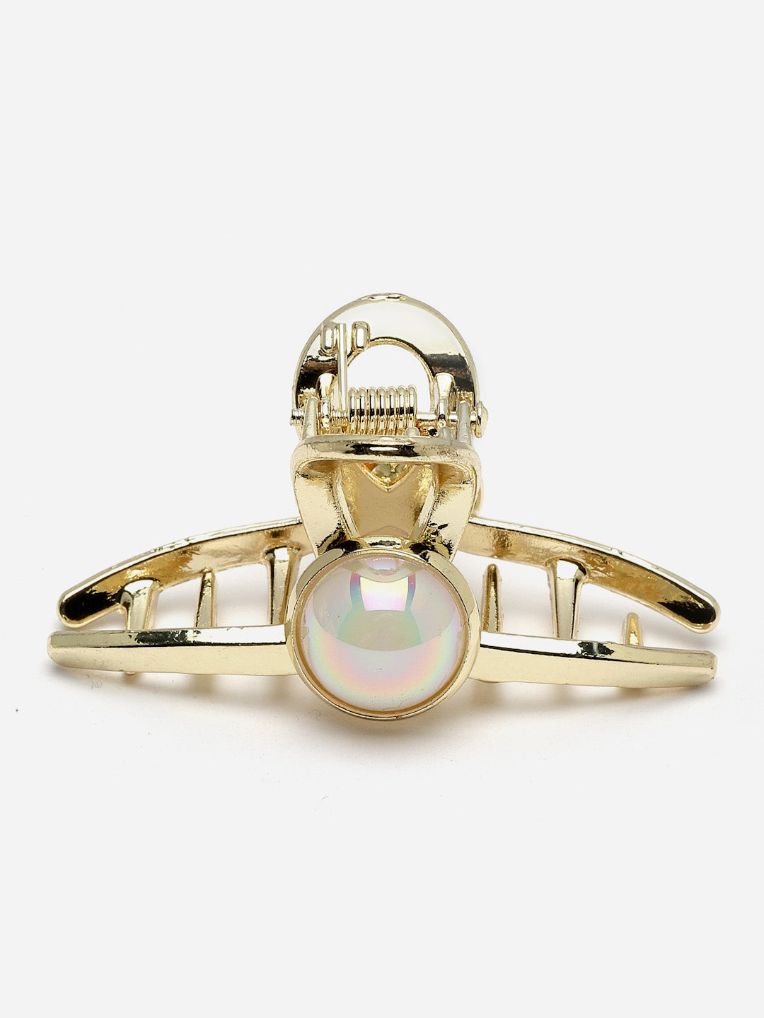 Gold-Plated Embellished Claw Clip