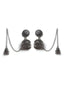 Silver-Plated Dome Shaped Oxidised Traditional Chain Jhumkas
