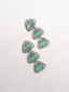 Silver -Plated Stones Studded Triangular Shaped Drop Earrings