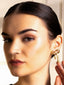 Gold-Plated Bow Shaped Drop Earrings