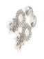 Silver-Plated Stones Studded And Beaded Contemporary Shaped Oxidised Drop Earrings