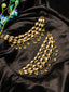 Gold-Plated Pearls Beaded Contemporary Ear Chain