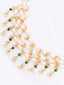 Gold-Plated Pearls Beaded Contemporary Ear Chain