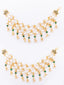 Gold-Plated Pearls Beaded Contemporary Ear Chain