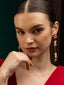 Gold Plated Pearls Beaded Contemporary Drop Earrings