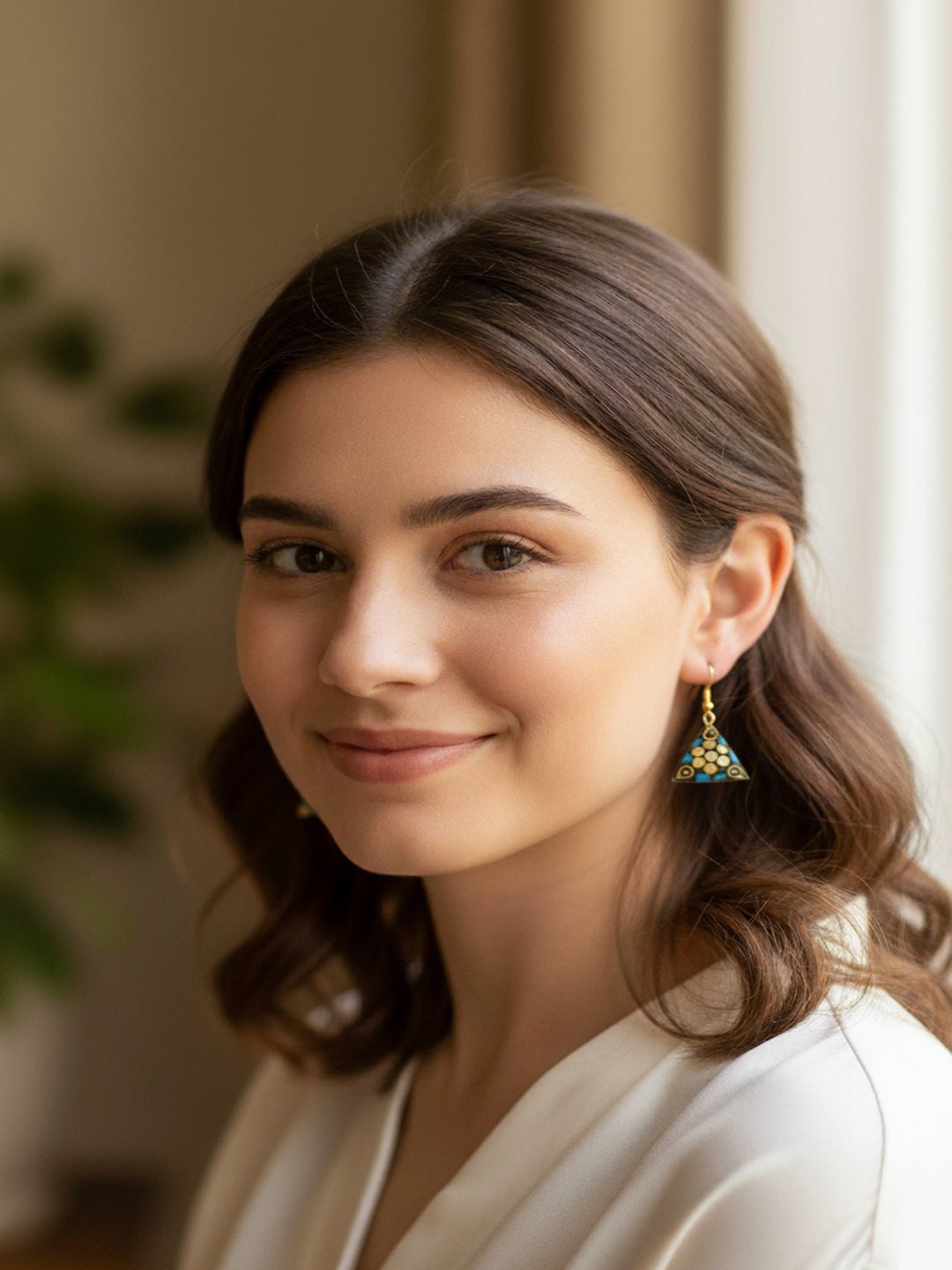 Set Of 6 Geometric Shaped Drop Earrings