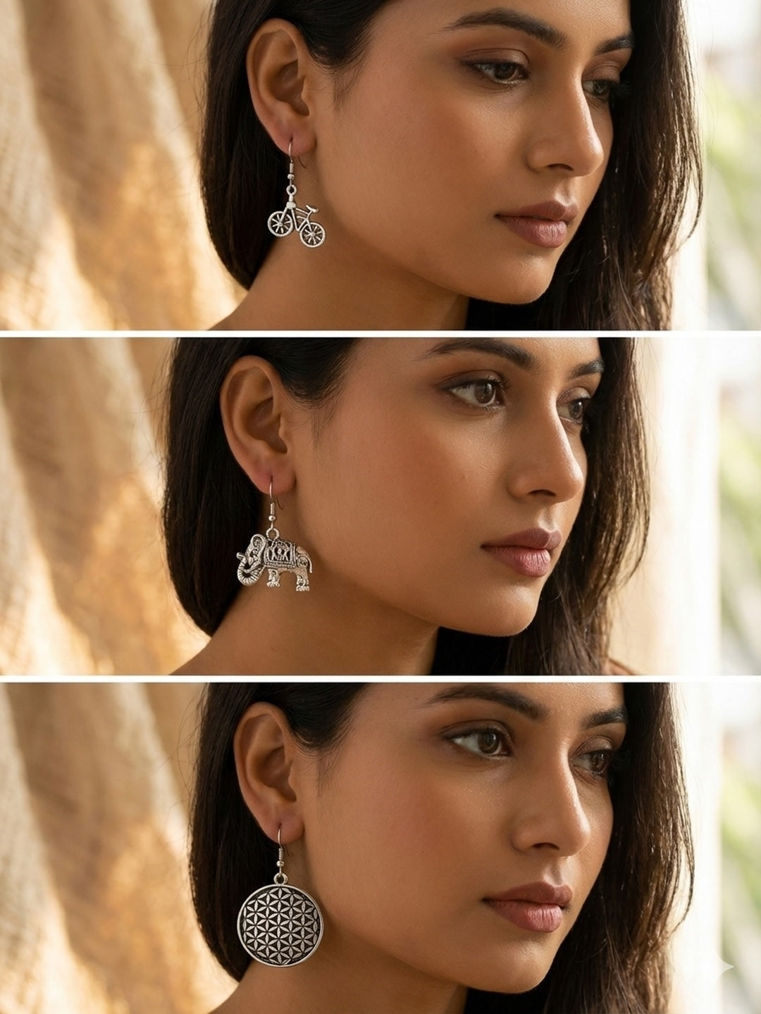 Geometric Drop Earrings