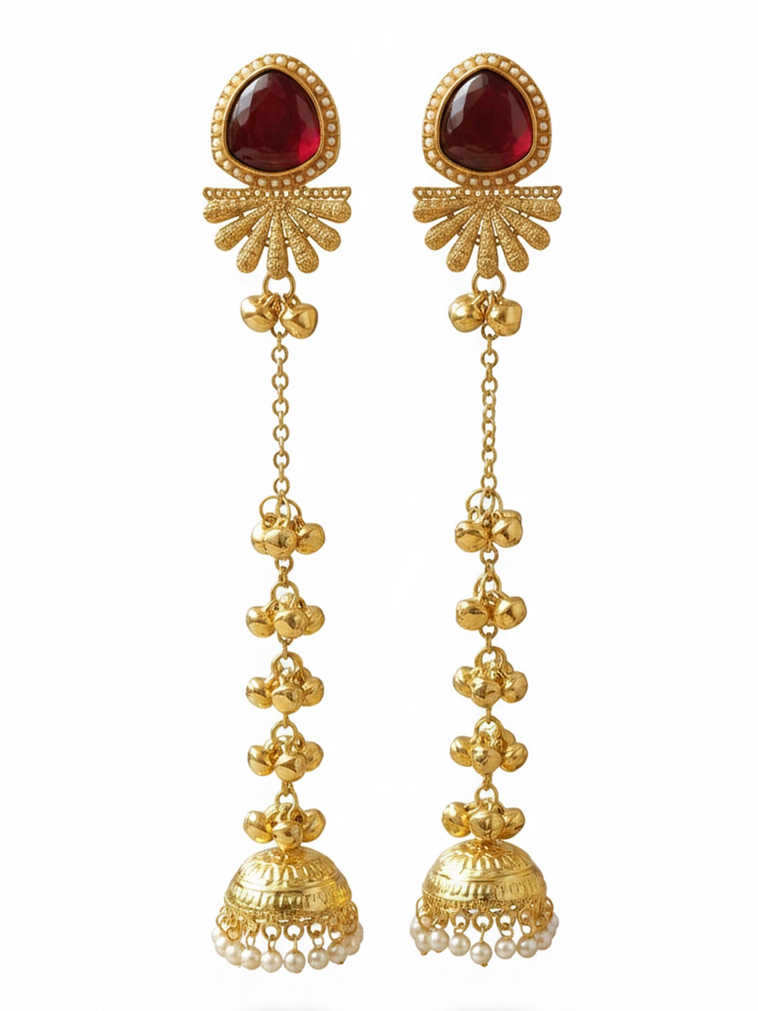 Geometric Jhumkas Earrings