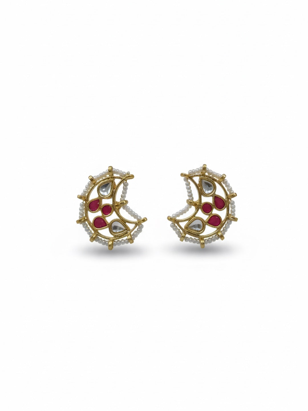 Crescent Shaped Studs Earrings