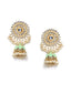 Gold-Plated Enamelled Dome Shaped Jhumkas