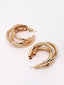 Gold-Plated Classic Half Hoop Earrings