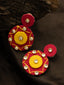 Silver-Plated Artificial Stone Studded Contemporary Drop Earrings
