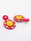 Silver-Plated Artificial Stone Studded Contemporary Drop Earrings