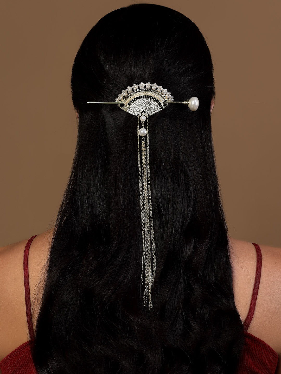 Gold Plated Embellished Hairstick