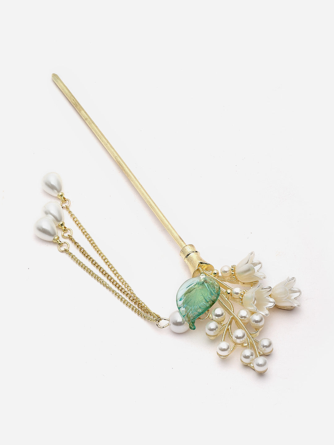 Gold Plated Embellished Hairstick
