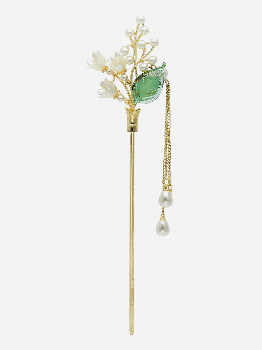 Gold Plated Embellished Hairstick