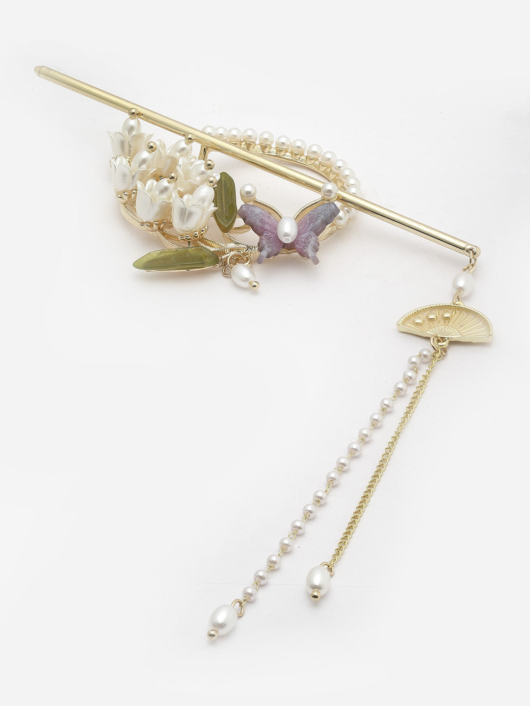Gold-Plated Embellished Hairstick