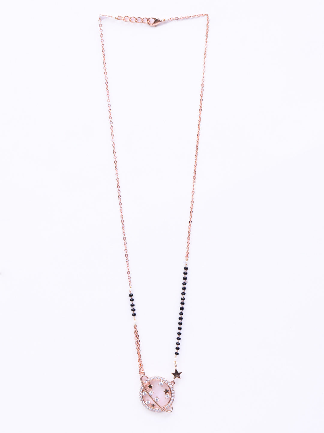 Gold-Plated Artificial Stones and Beads Mangalsutra