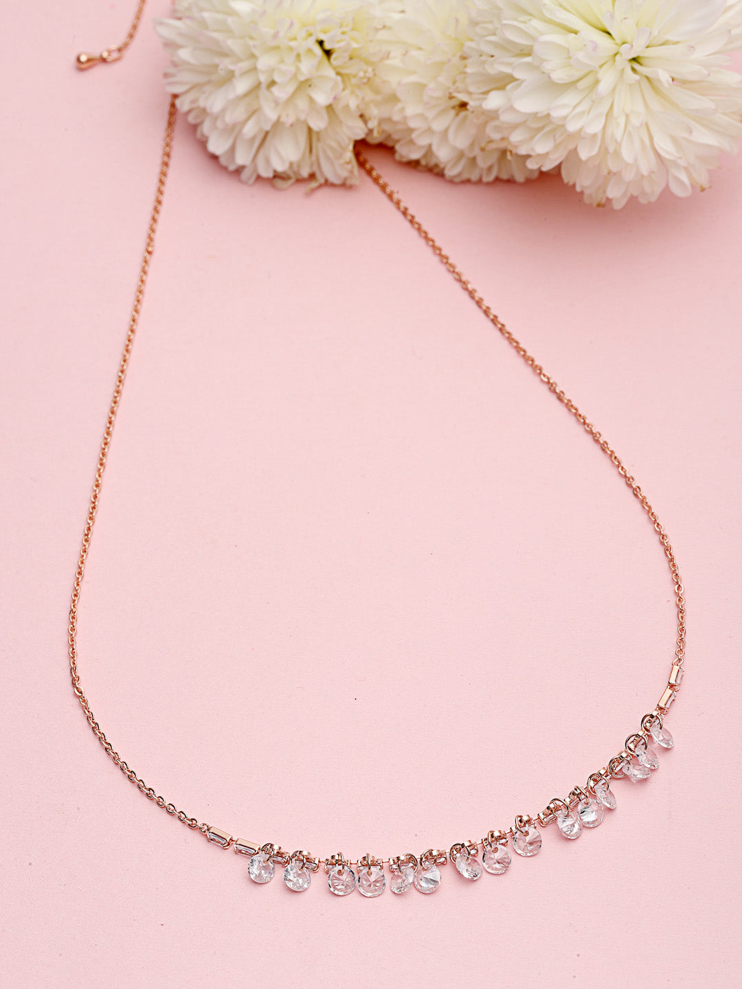 Gold-Plated CZ Studded Chain