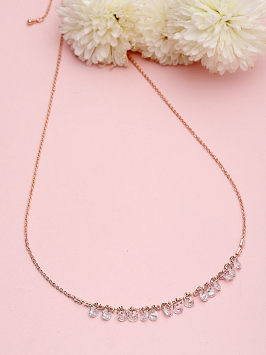 Gold-Plated CZ Studded Chain