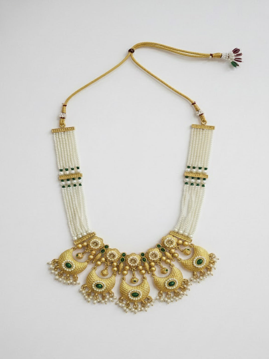Gold-Plated Kundan-Studded Jewellery Set