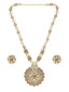 Gold-Toned & Off-White Beaded Jewellery Set