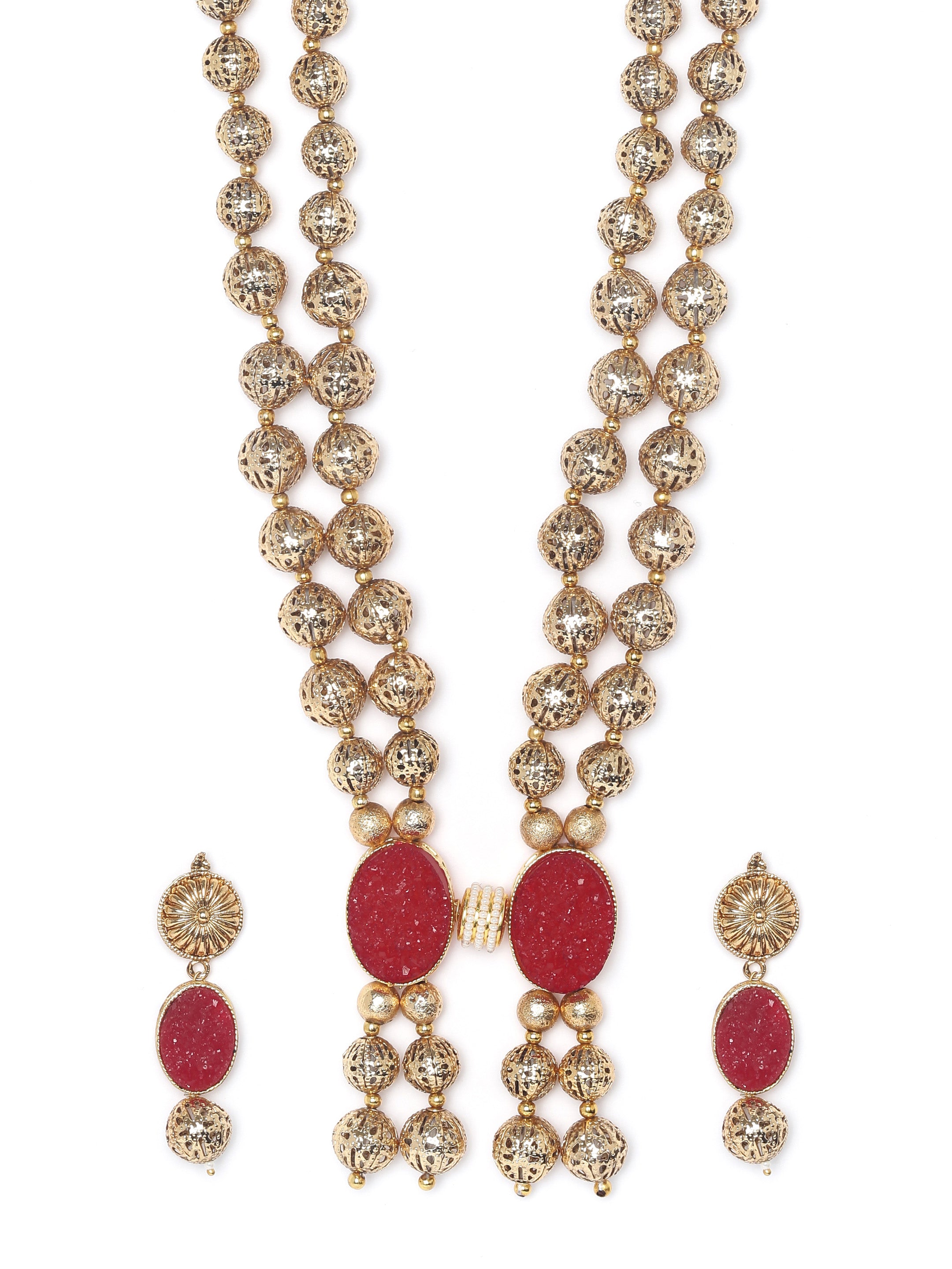 Gold-Plated Handcrafted Jewellery Set