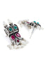 Silver-Plated Stone-Studded Pearls Beaded Jewellery Set