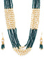 Gold-Plated Multilayer Beaded Jewellery Set